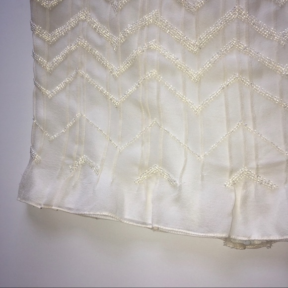 Vintage 100% silk tank, beaded - Picture 4 of 6